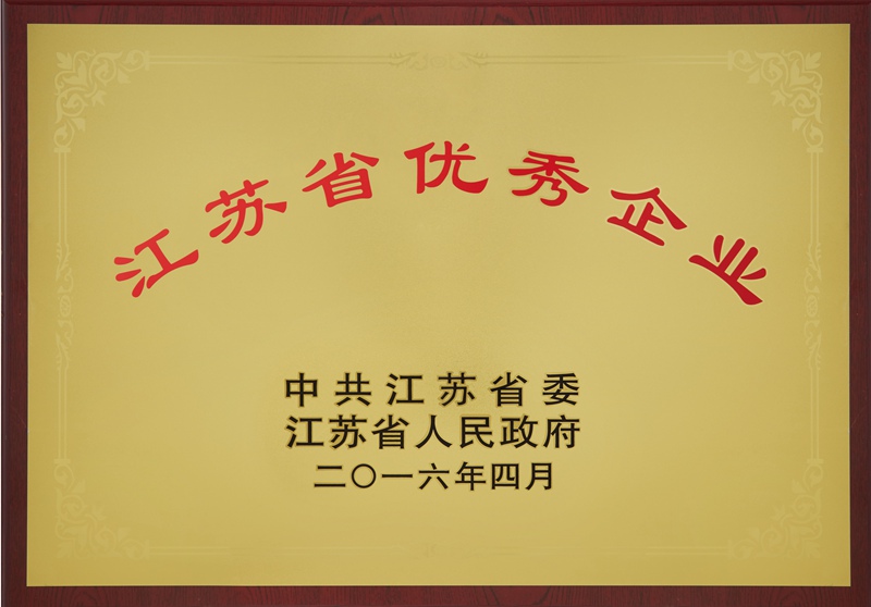 江蘇省優(yōu)秀企業(yè)（2016）